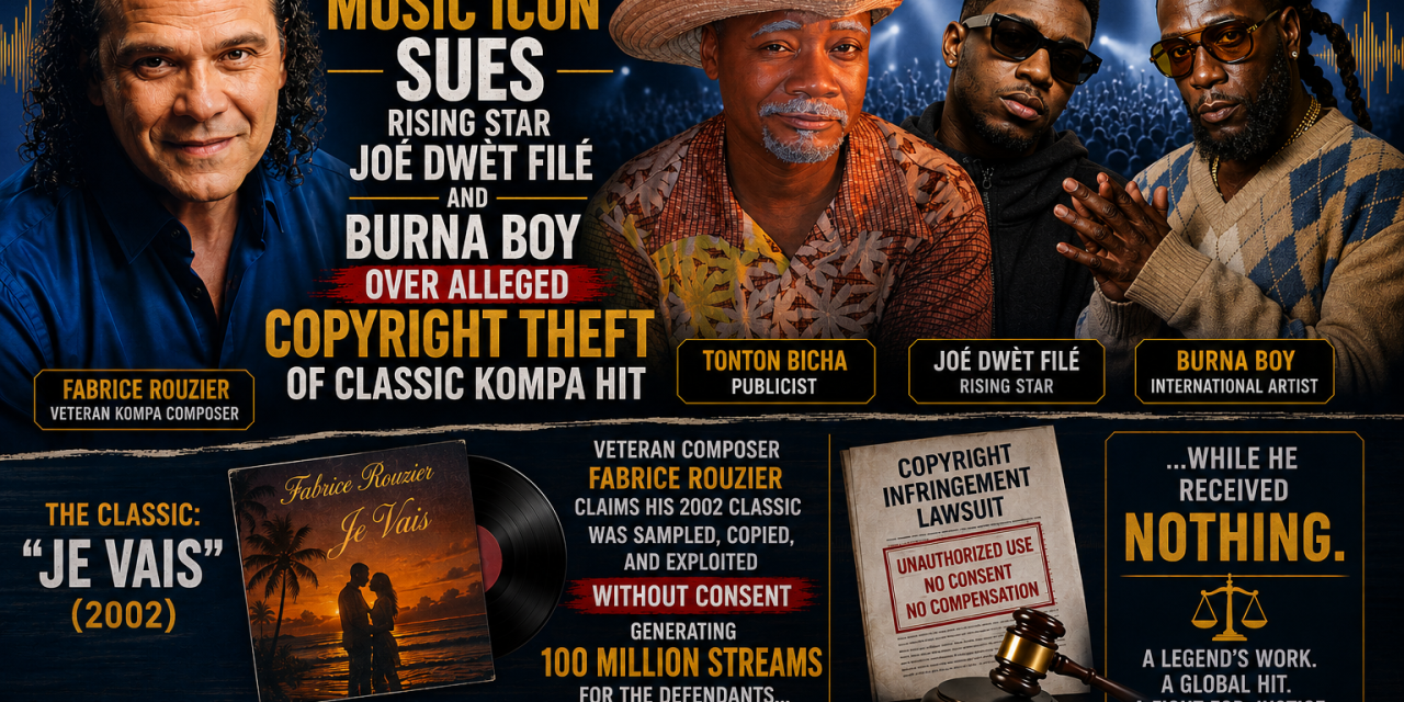 Haitian Music Icon Sues Rising Star Joé Dwèt Filé and Burna Boy Over Alleged Copyright Theft of Classic Kompa Hit