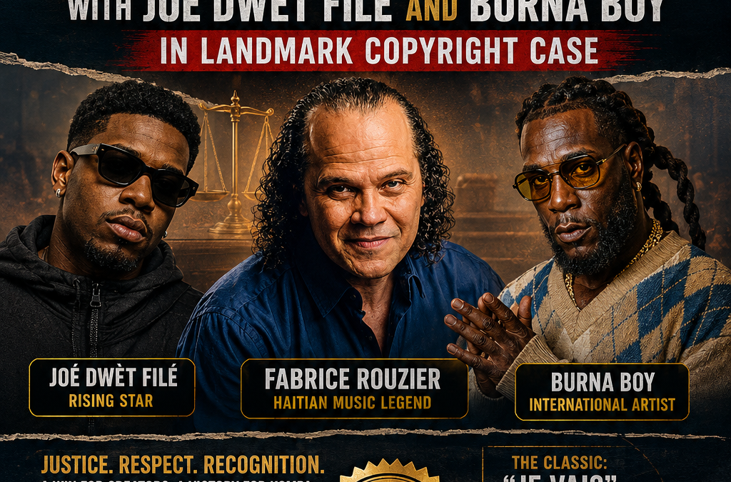 BREAKING: Haitian Music Legend Fabrice Rouzier Reaches Settlement with Joé Dwèt Filé and Burna Boy in Landmark Copyright Case