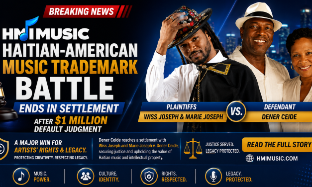 Haitian-American Music Trademark Battle Ends in Settlement After $1 Million Default Judgment