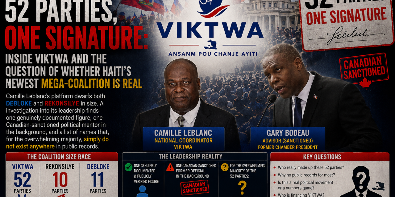 52 Parties, One Signature: Inside VIKTWA and the Question of Whether Haiti’s Newest Mega-Coalition Is Real