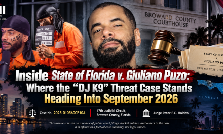 Inside State of Florida v. Giuliano Puzo: Where the “DJ K9” Threat Case Stands Heading Into September 2026