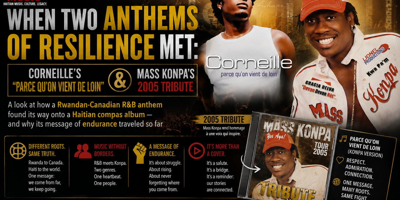 When Two Anthems of Resilience Met: Corneille’s “Parce qu’on vient de loin” and Mass Konpa’s 2005 Tribute
