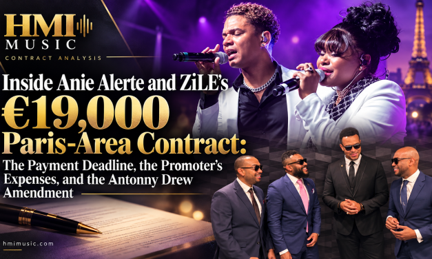 Inside Anie Alerte and ZiLE’s €19,000 Paris-Area Contract: The Payment Deadline, the Promoter’s Expenses, and the Antonny Drew Amendment